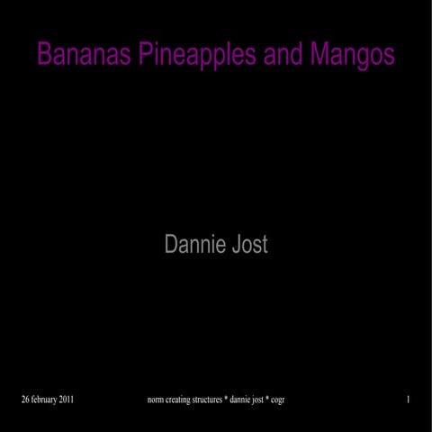 Bananas Pineapples and Mangos
