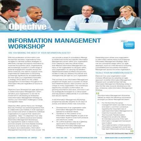 Information Management Workshop