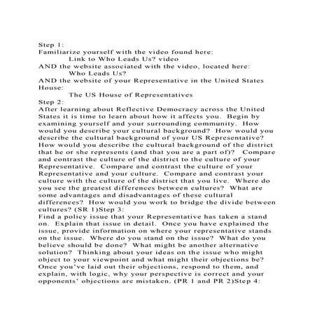 Step 1Familiarize yourself with the video found here        .docx