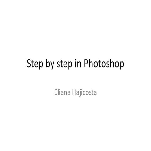 Step-by-step Photoshop Image