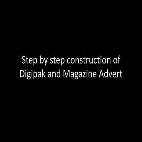Step by step costruction of media products 