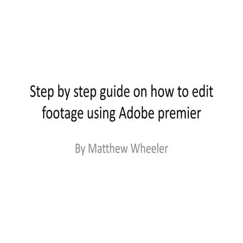 Step by step guide on how to edit