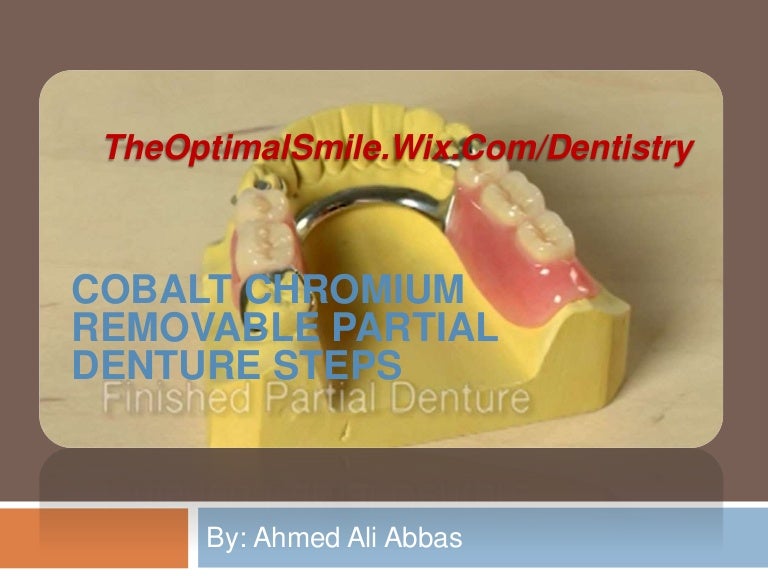 Removeable Partial Denture Steps cobalt chromium