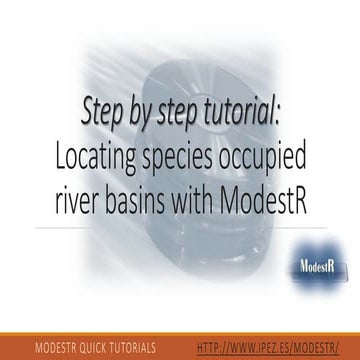15. Locating species occupied river basins with ModestR  (Version ModestR 5.3...