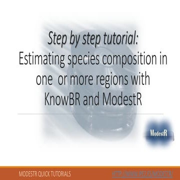 18.  Estimating species composition in one or more regions with KnowBr and Mo...