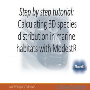 19.  Calculating 3D species distribution in marine habitats with ModestR (Ver...