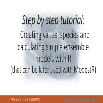 21.-  Creating virtual species and calculating simple ensemble models with R ...