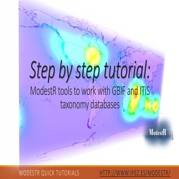 7.- ModestR tools for taxonomy (Version ModestR v6.5 or higher)