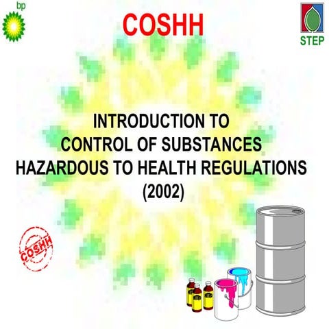chimchal hazard controlCOSHH PPT OSHA GI
