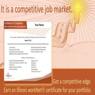 Illinois workNet Step Guide Overview