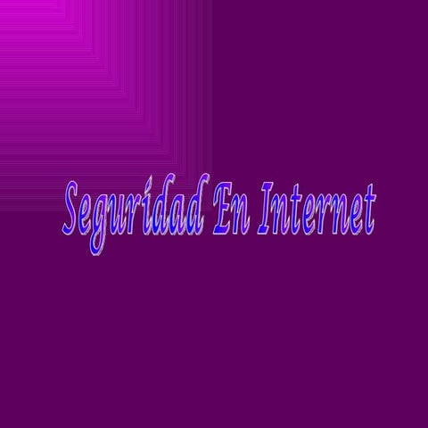 Seguridad En Internet