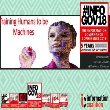 Dr. Stephanie Carter - Training Humans To Be Machines