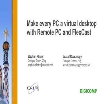 Stephan pfister flexcast remote pc new