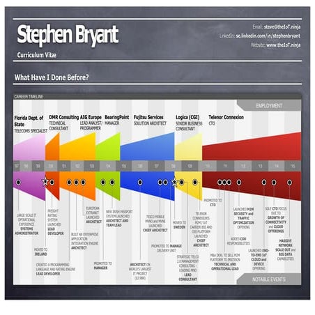 2015 Stephen Bryant Visual CV / Résumé