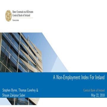 Stephen Byrne, A non-employment index for Ireland