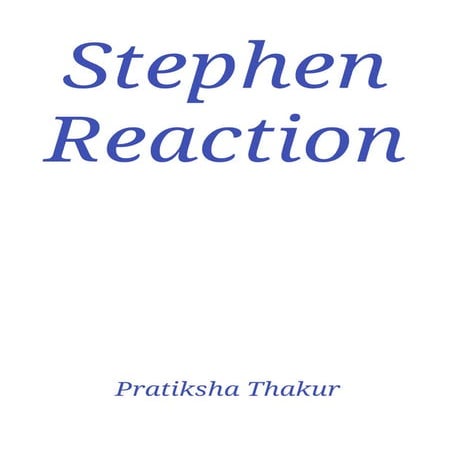 Stephen Reaction | PDF