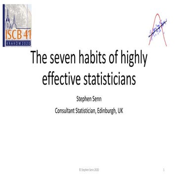 The Seven Habits of Highly Effective Statisticians