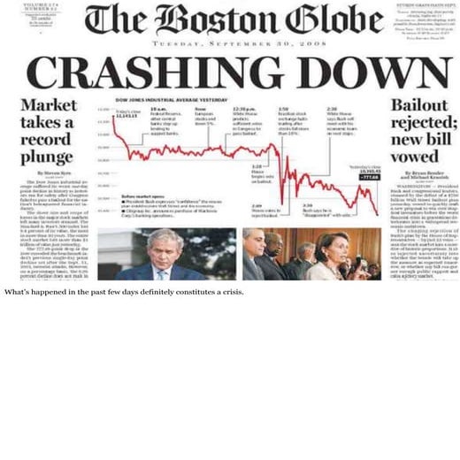 The Economic Crisis: Danger AND Opportunity