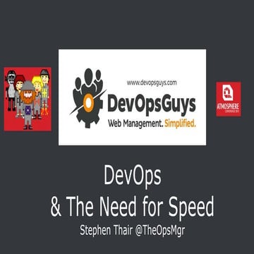 Atmosphere Conference 2015: DevOps and the Need for Speed