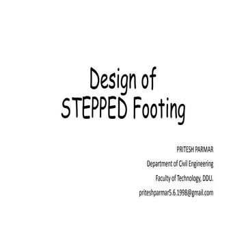 Stepped footing