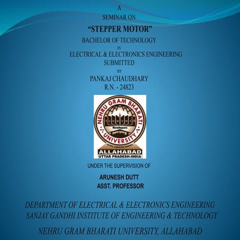 Stepper motor by pankaj chaudhary