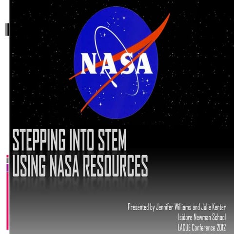 Stepping Into STEM with NASA Resources 