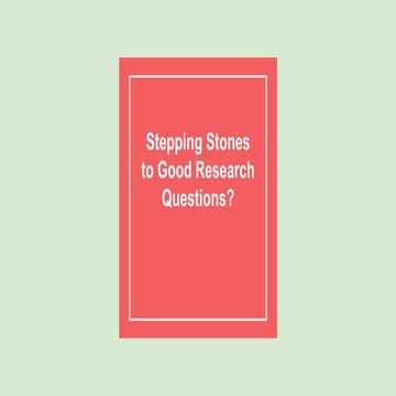 Stepping stones to_good_research_questions
