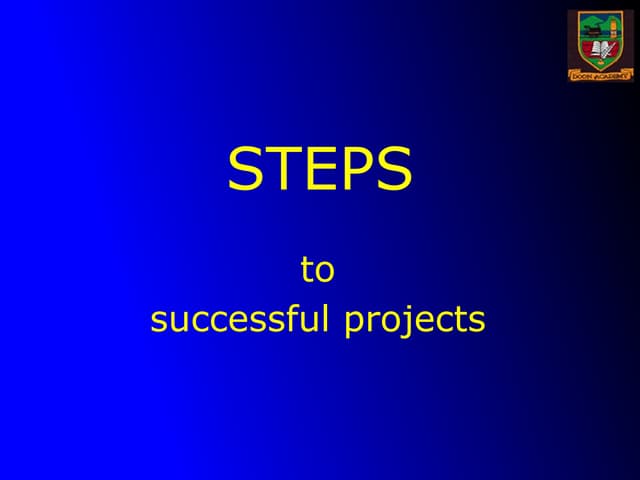 STEPS to research success
