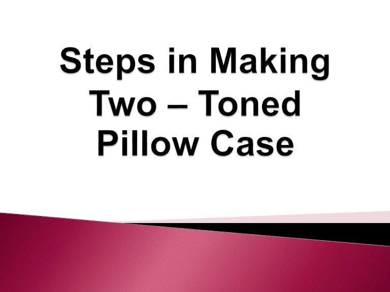 two toned pillow case