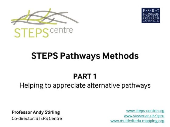 STEPS methods #2: Wider context in governance, politics and ...