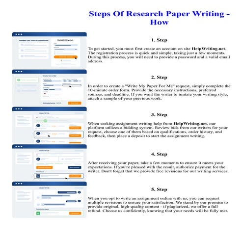 Steps Of Research Paper Writing - How