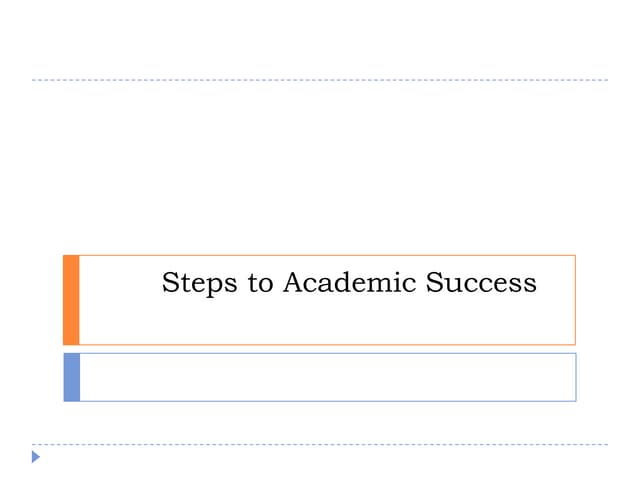 Steps to academic_success