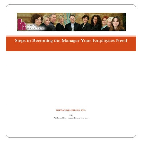Steps to becoming the manager your employees need