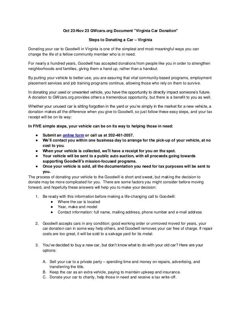 Virginia Car Tax >> Steps To Donating A Car Virginia Virginia Car Tax >> Steps To Donating A Car Virginia