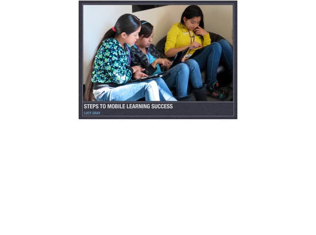 Steps to Mobile Learning Success at #FETC2015