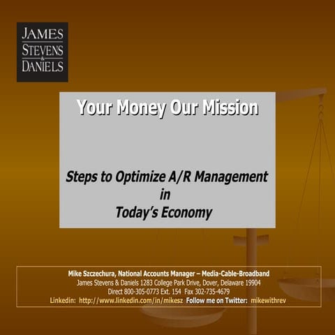 Steps To Optimize A.R. Management