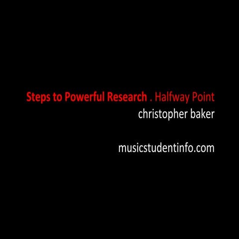 Steps to powerful research 