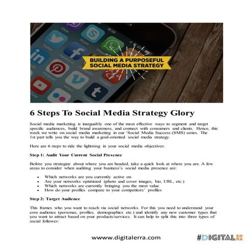 6 Steps To Social Media Strategy Glory