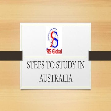 Steps to Study in Australia