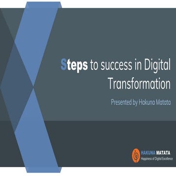 Steps to success in Digital Transformation | Digital transformation key compo...