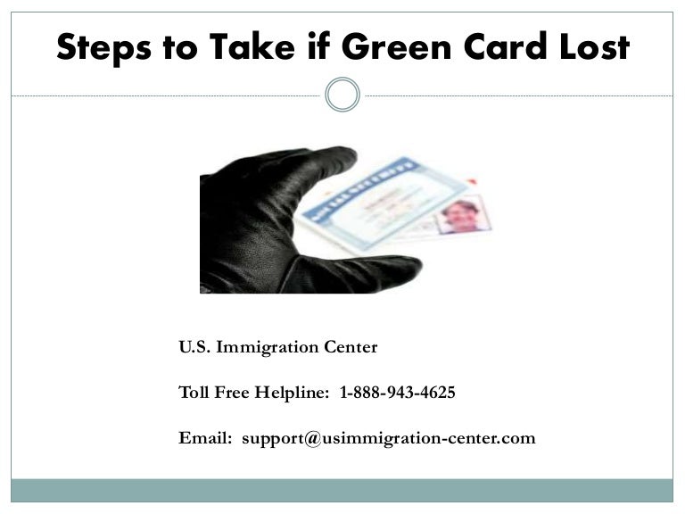 Steps to Take if Green Card Lost