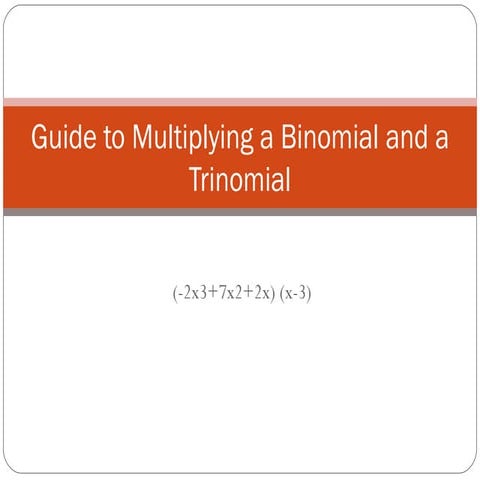 Steps for solving bionomials