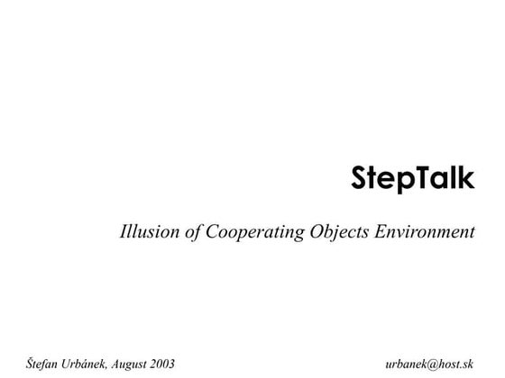 Step talk