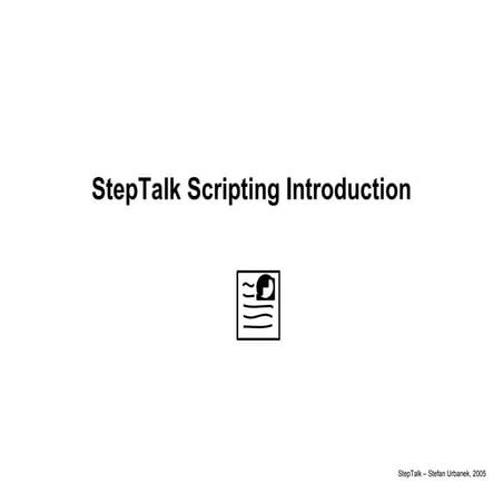 StepTalk Introduction