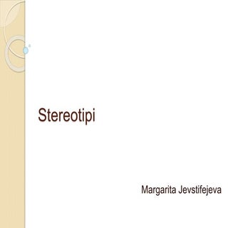 Stereotipi