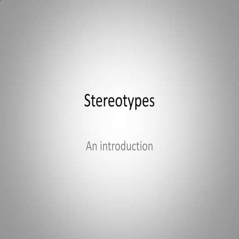 Stereotypes