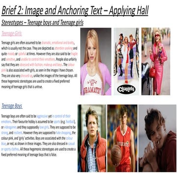 Subverting stereotypes photographs - applying hall