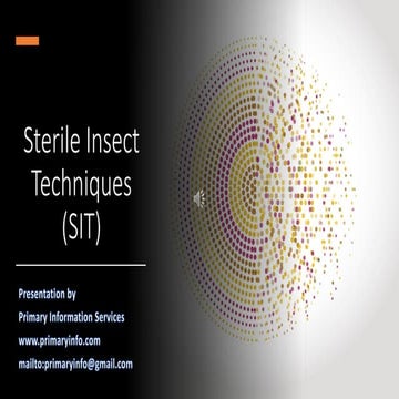 Sterile insecttechniques PPT