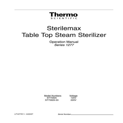 Sterilemax operation | PDF