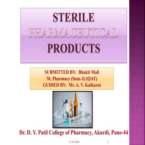 Sterilepharmaceuticalproduct